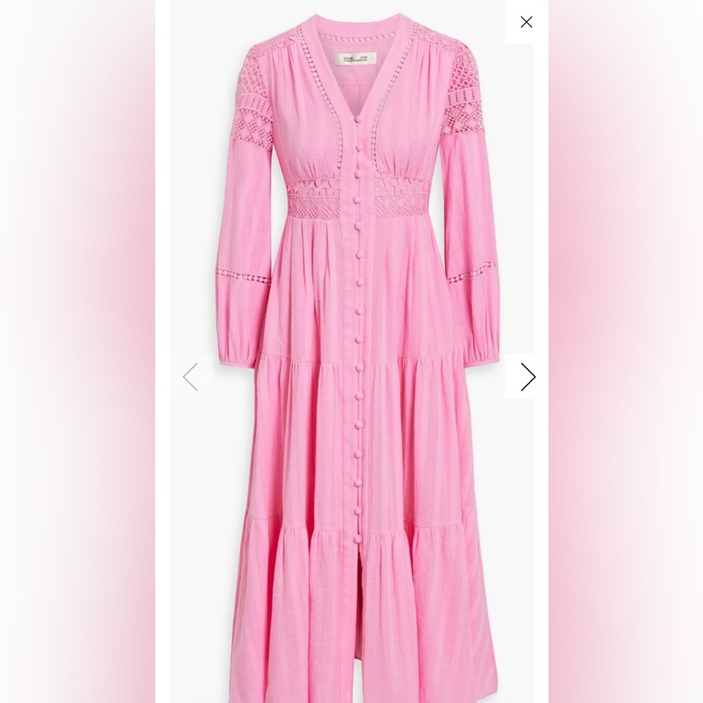 Diane Von Furstenberg Pink Gigi Dress
